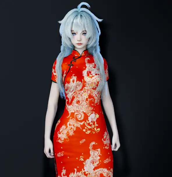 maru01.Chinese_Dress.1-哈基米社区